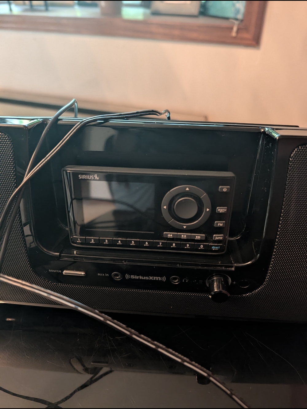 Sirius XM Portable Docking Radio - Black